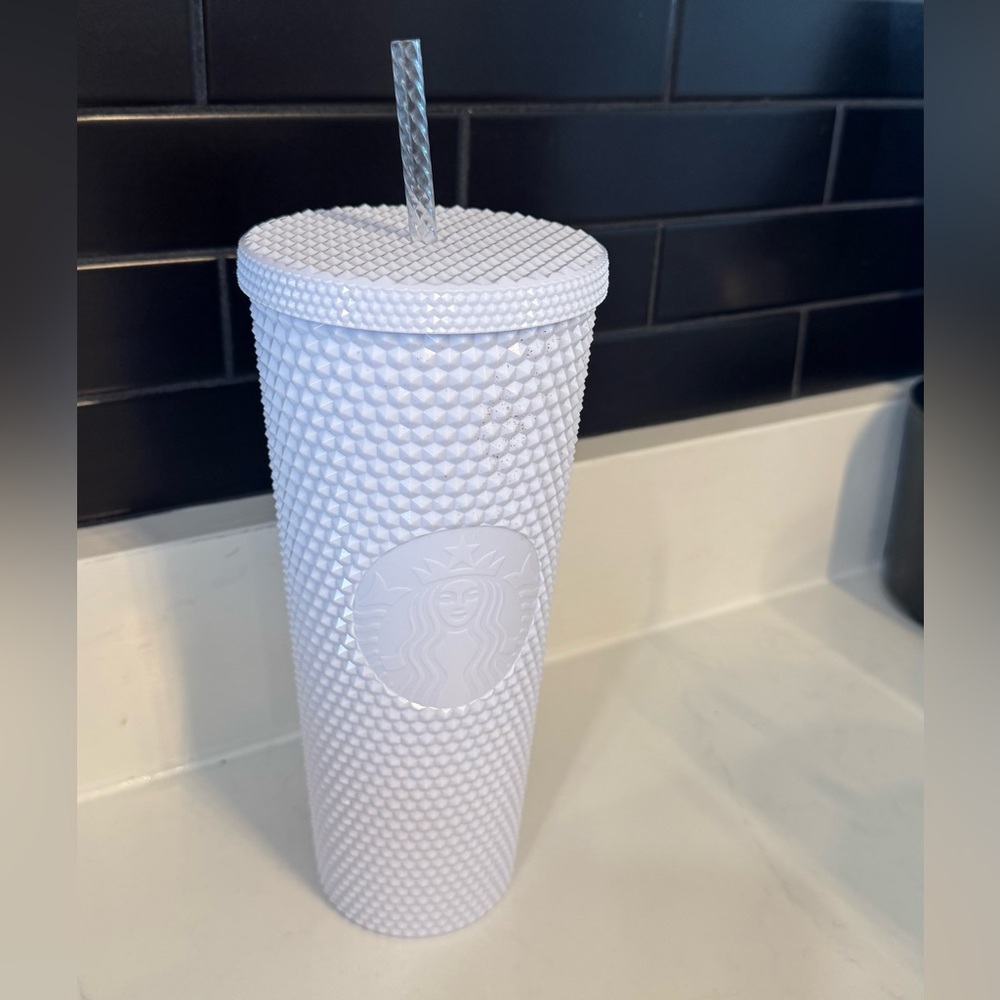 Starbucks White Textured Tumbler